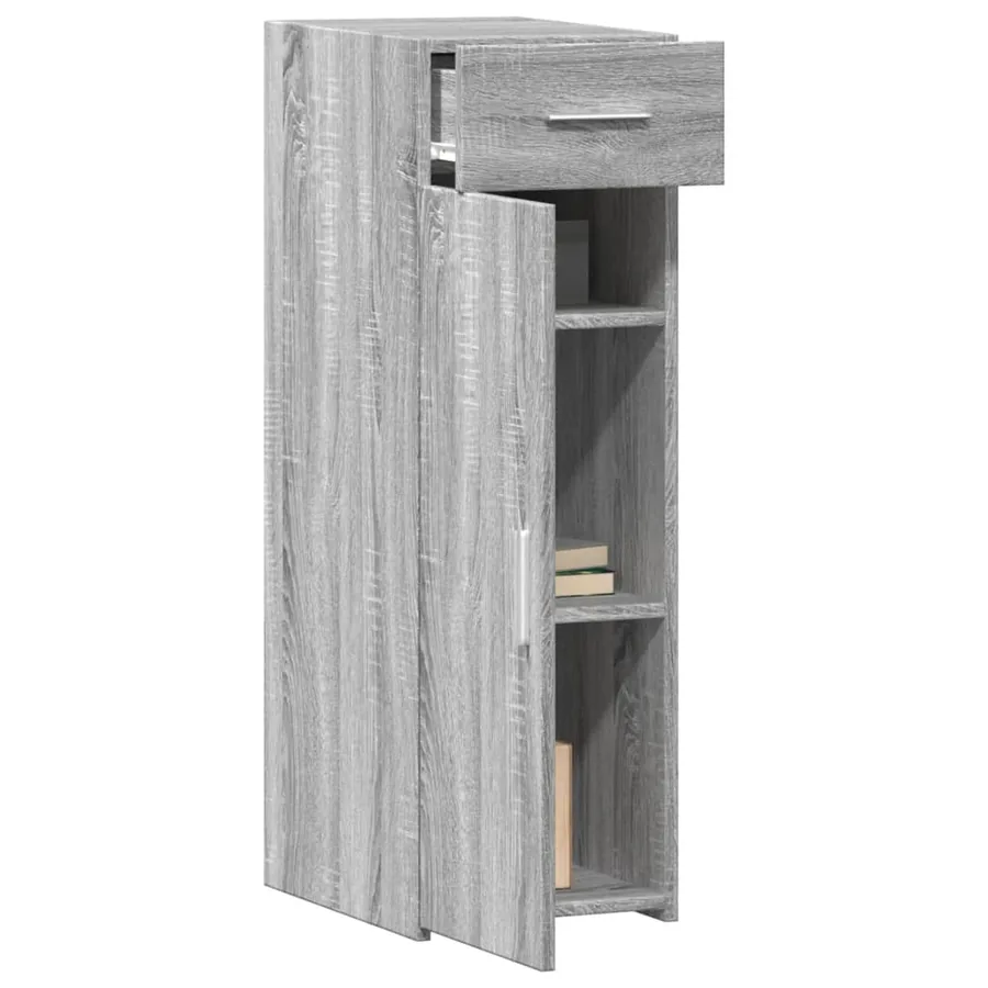 Buffet sonoma gris 30x42,5x93 cm bois d'ingénierie - 7