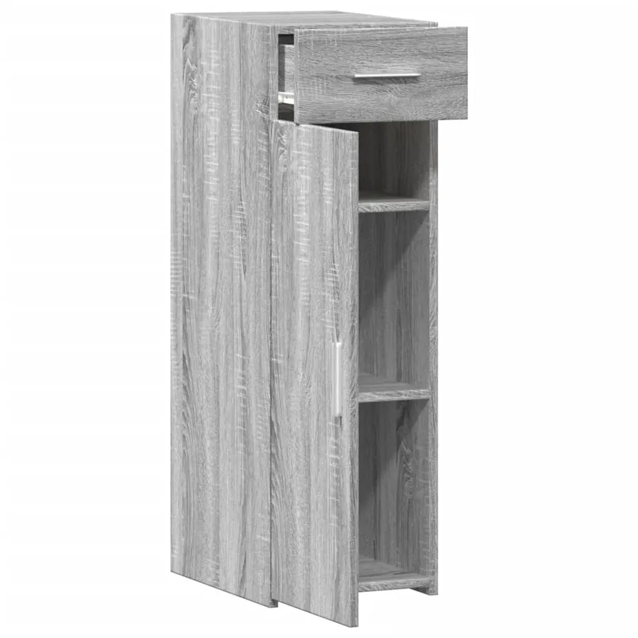Buffet sonoma gris 30x42,5x93 cm bois d'ingénierie - 9