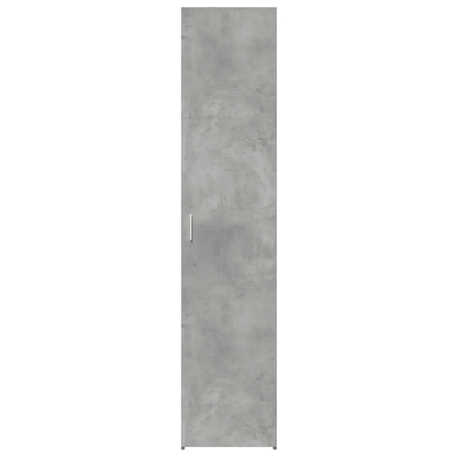 Buffet haut gris béton 40x42,5x185 cm bois d'ingénierie - 3