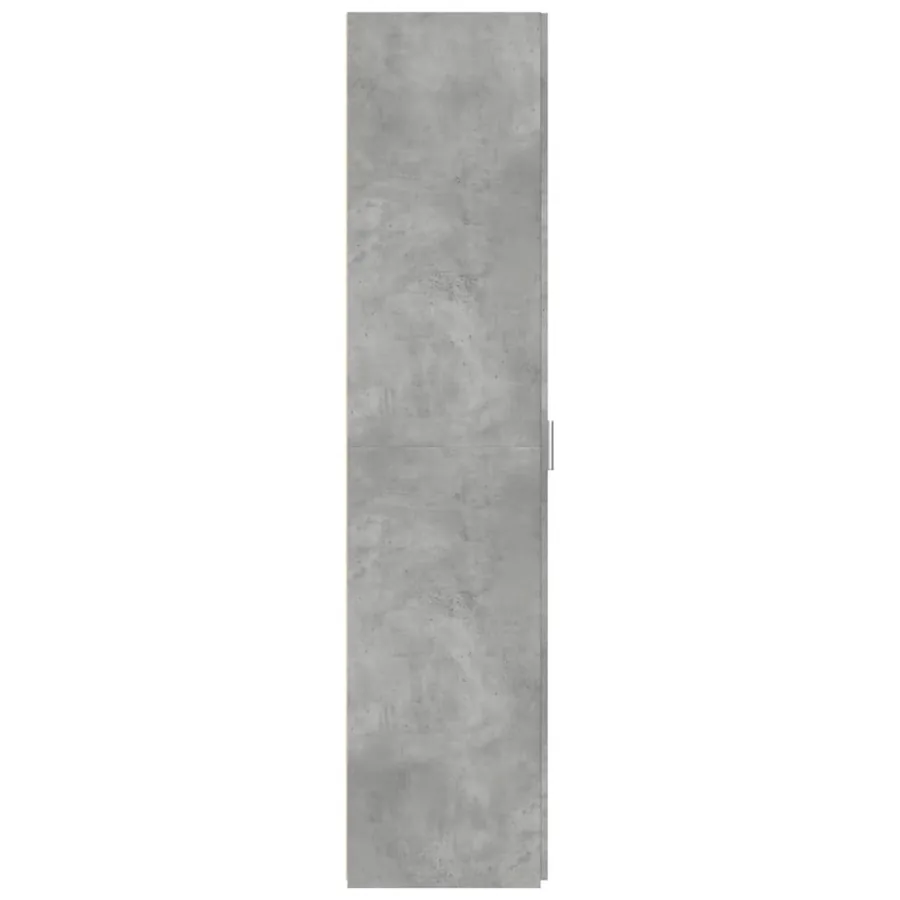Buffet haut gris béton 40x42,5x185 cm bois d'ingénierie - 5