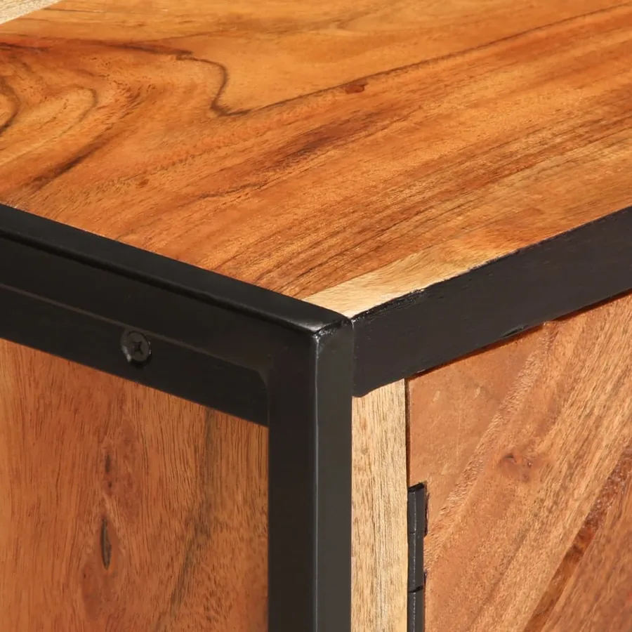 Table basse 90x55x40 cm bois massif d'acacia - 8