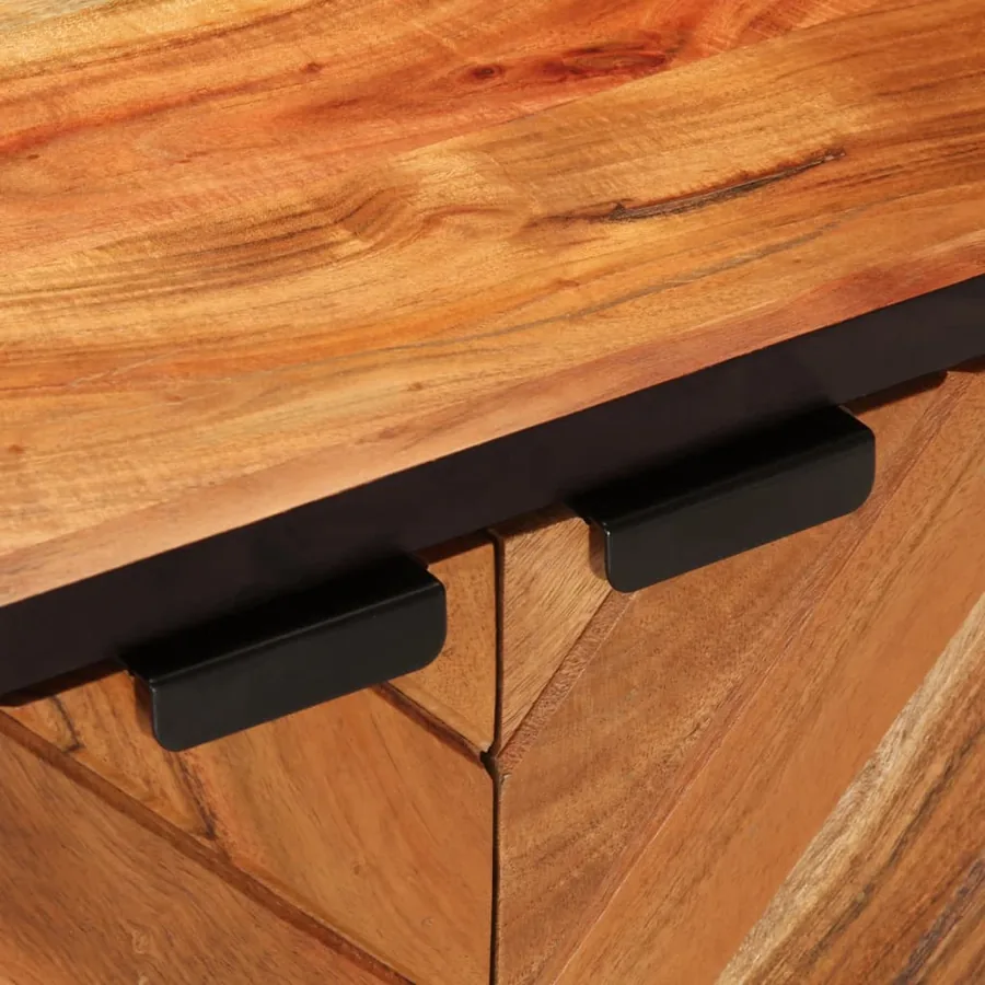 Table basse 90x55x40 cm bois massif d'acacia - 9