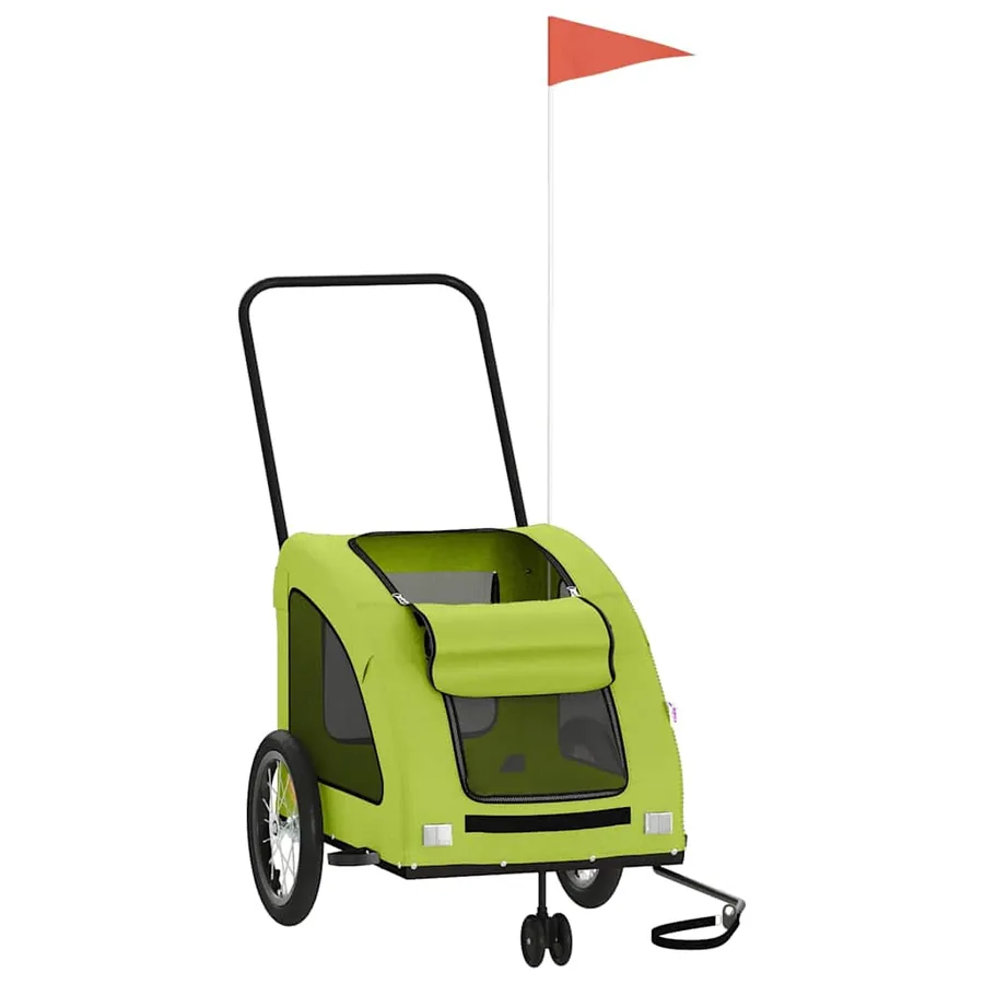 Remorque de vélo pour animaux de compagnie vert - 3