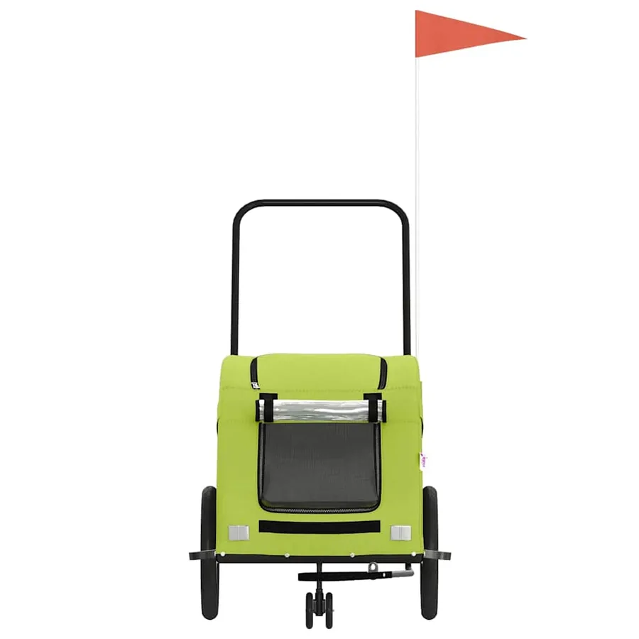 Remorque de vélo pour animaux de compagnie vert - 4