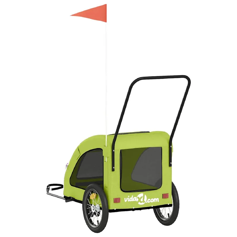 Remorque de vélo pour animaux de compagnie vert - 8