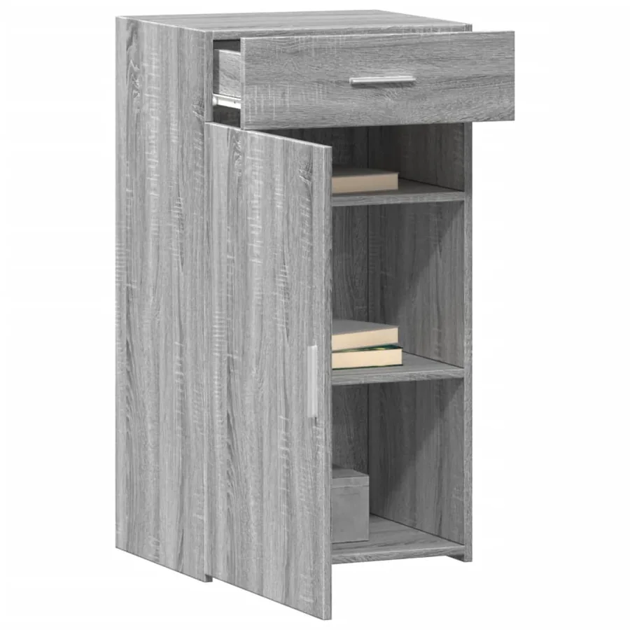 Buffet sonoma gris 50x42,5x93 cm bois d'ingénierie - 3