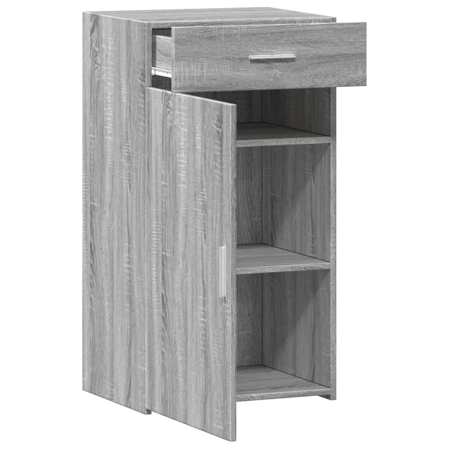 Buffet sonoma gris 50x42,5x93 cm bois d'ingénierie - 8