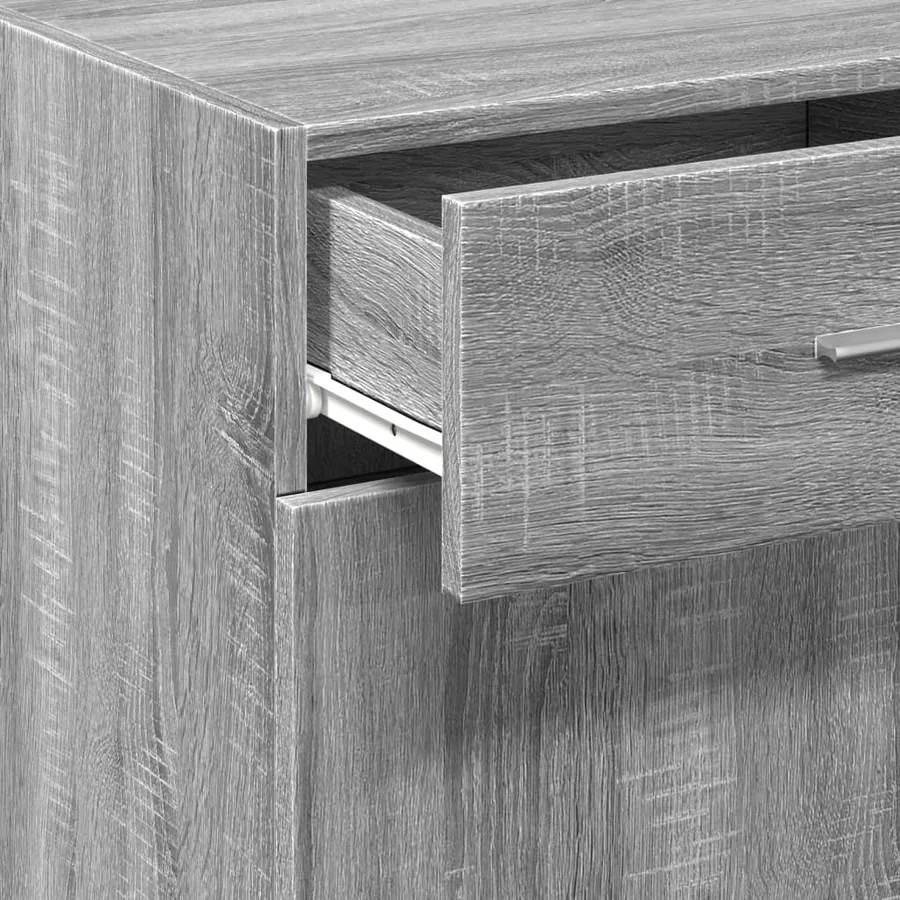 Buffet sonoma gris 50x42,5x93 cm bois d'ingénierie - 9