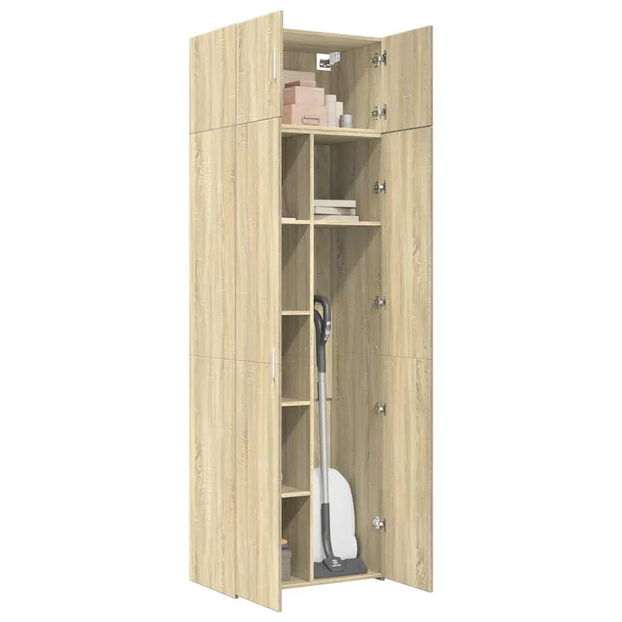 Armoire de rangement chêne sonoma 70x42,5x225 cm - 3