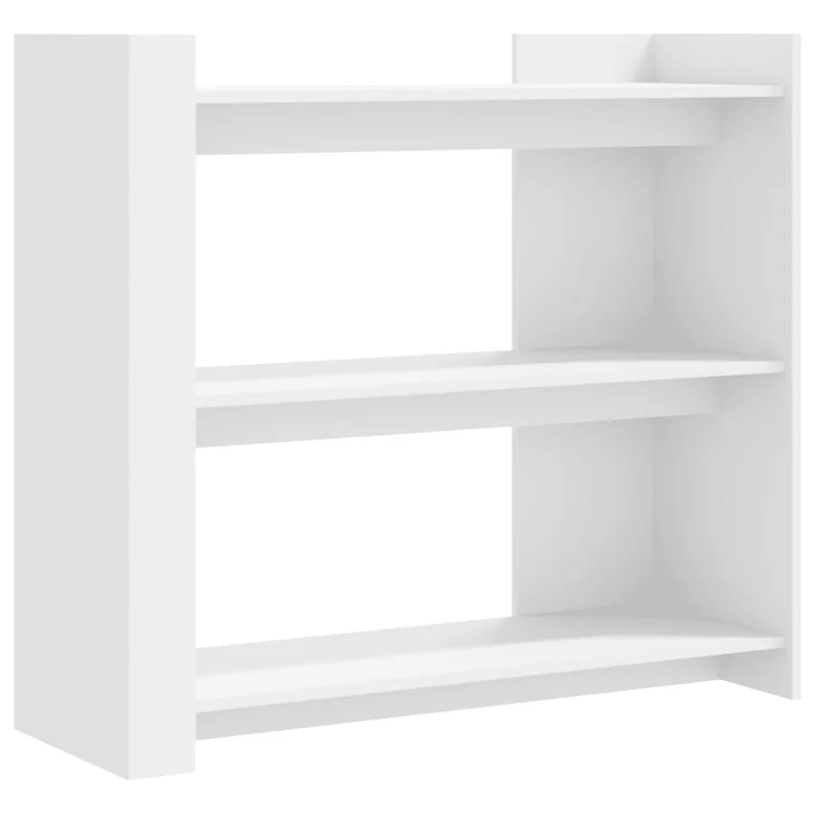 Table console blanc 100x35x90 cm bois d’ingénierie - 2