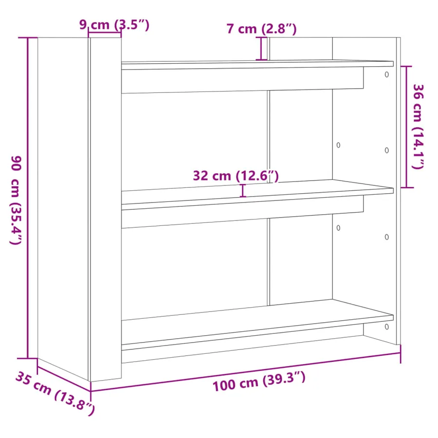 Table console blanc 100x35x90 cm bois d’ingénierie - 8