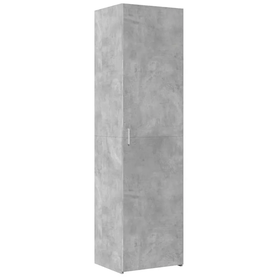 Armoire de rangement mince gris béton 50x42,5x225 cm - 6