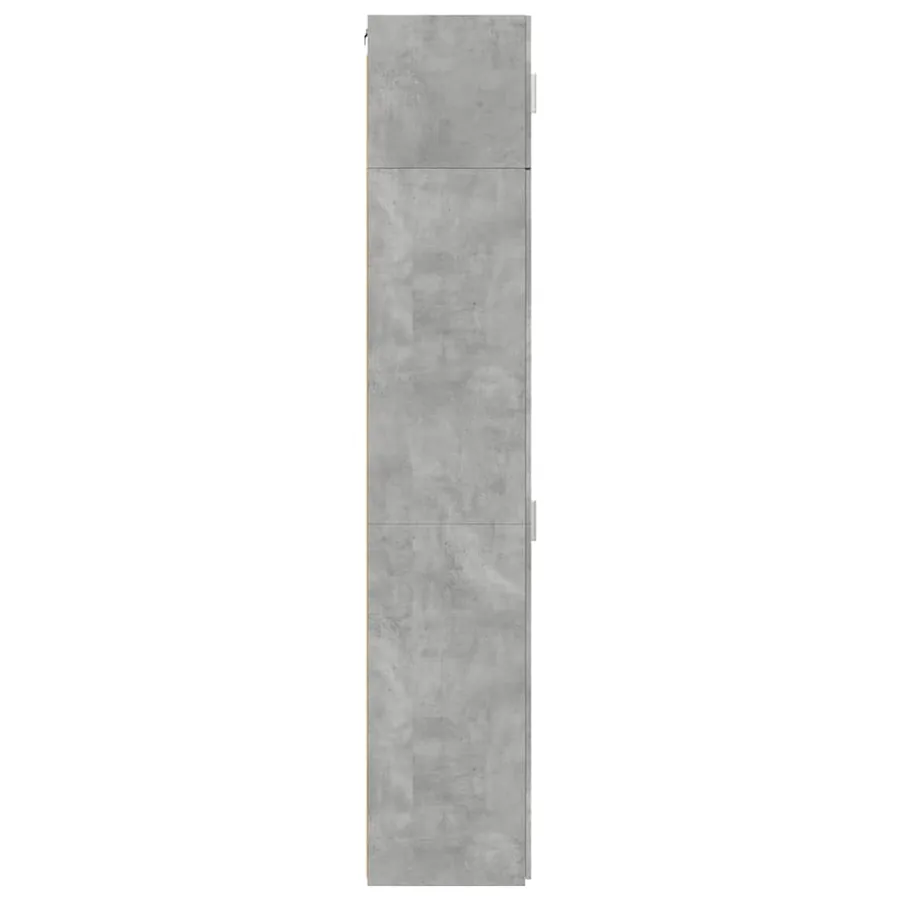 Armoire de rangement mince gris béton 50x42,5x225 cm - 7