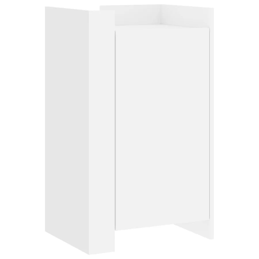 Buffet blanc 45x35x75 cm bois d'ingénierie - 2