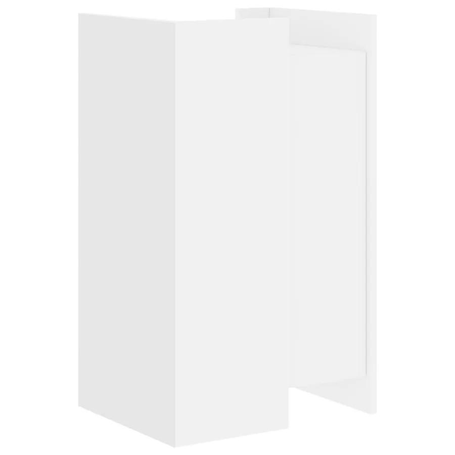 Buffet blanc 45x35x75 cm bois d'ingénierie - 6