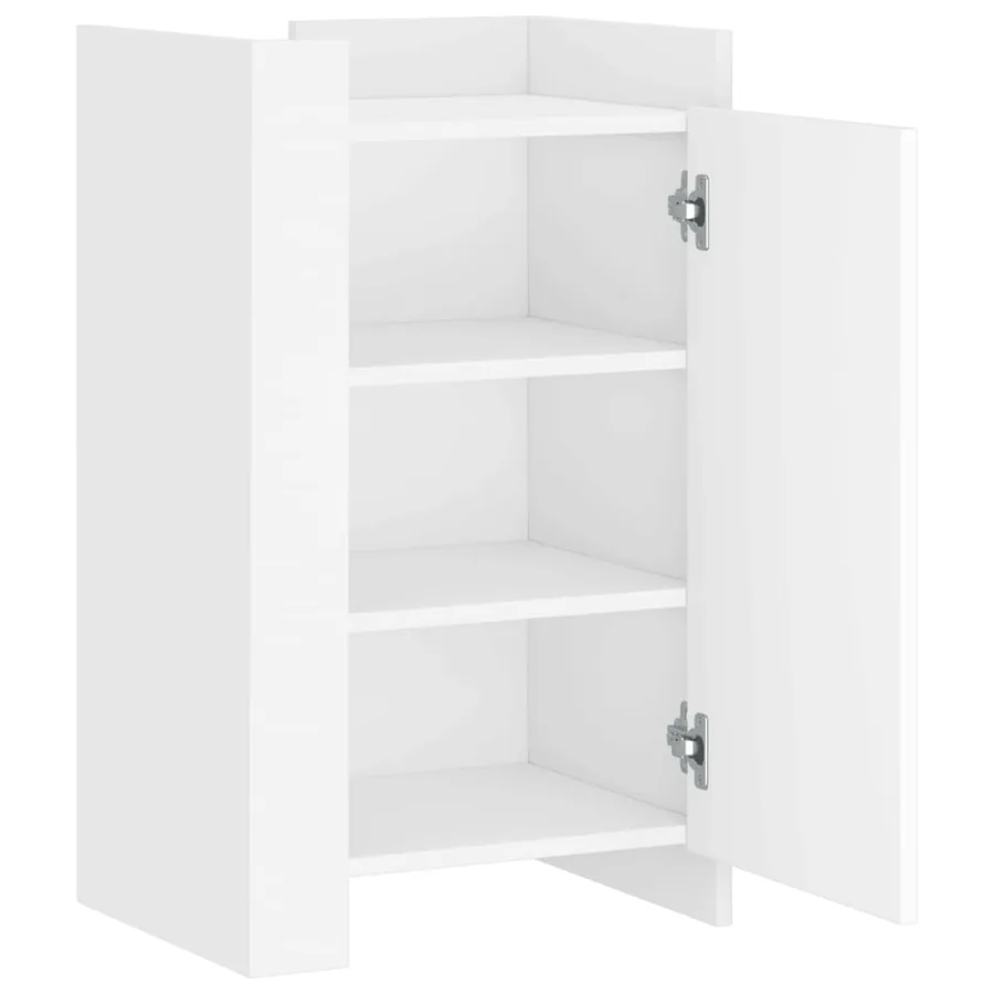 Buffet blanc 45x35x75 cm bois d'ingénierie - 7