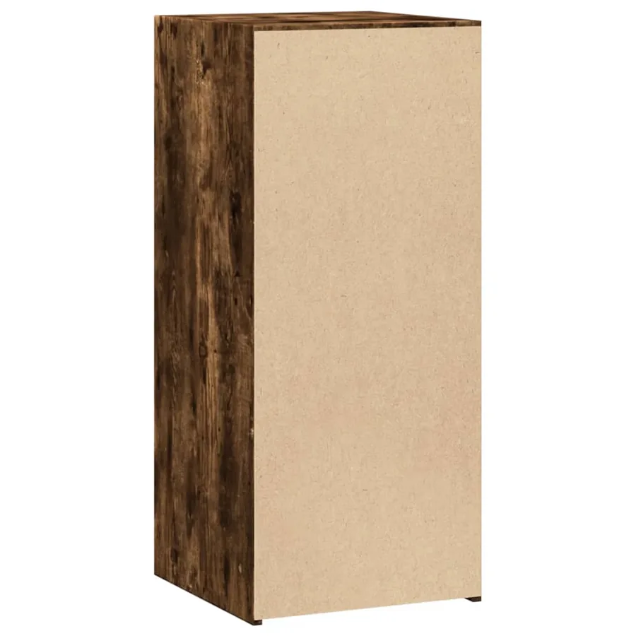Buffet chêne fumé 40x41x93 cm bois d'ingénierie - 6