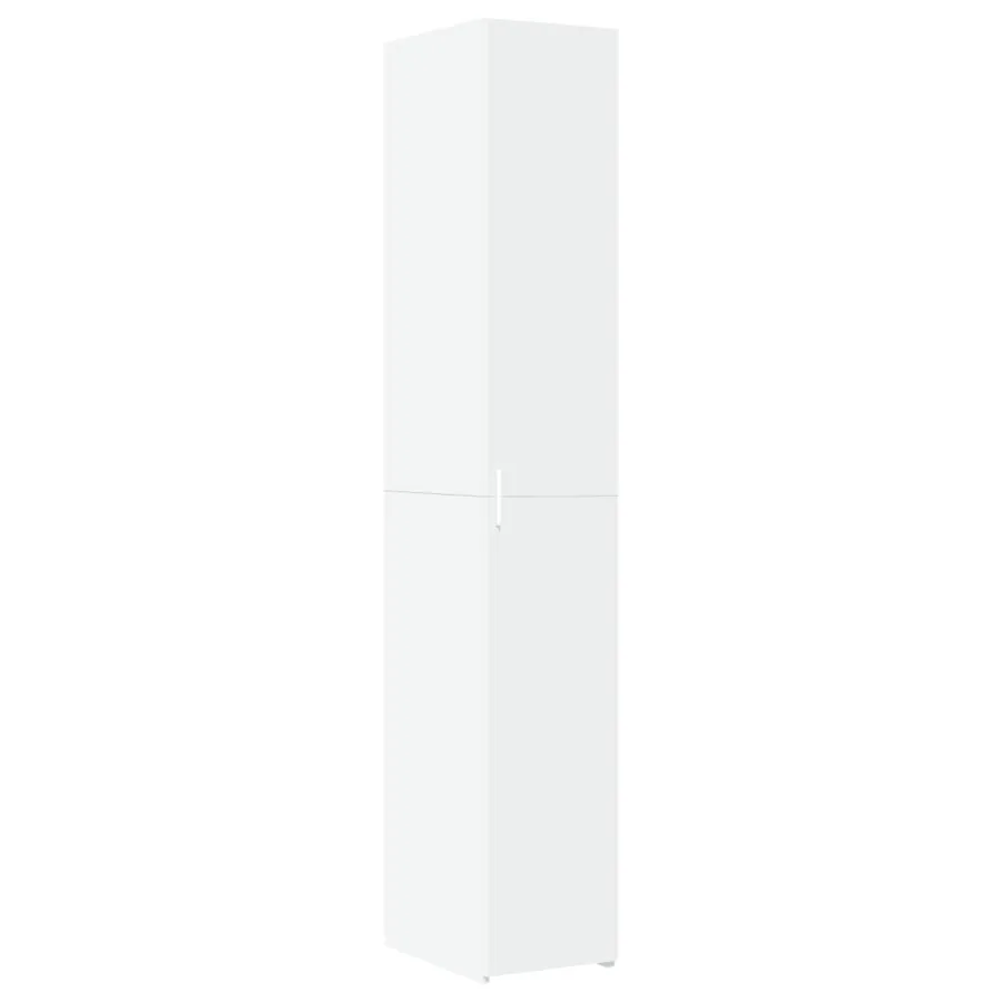 Buffet haut blanc 30x42,5x185 cm bois d'ingénierie - 2