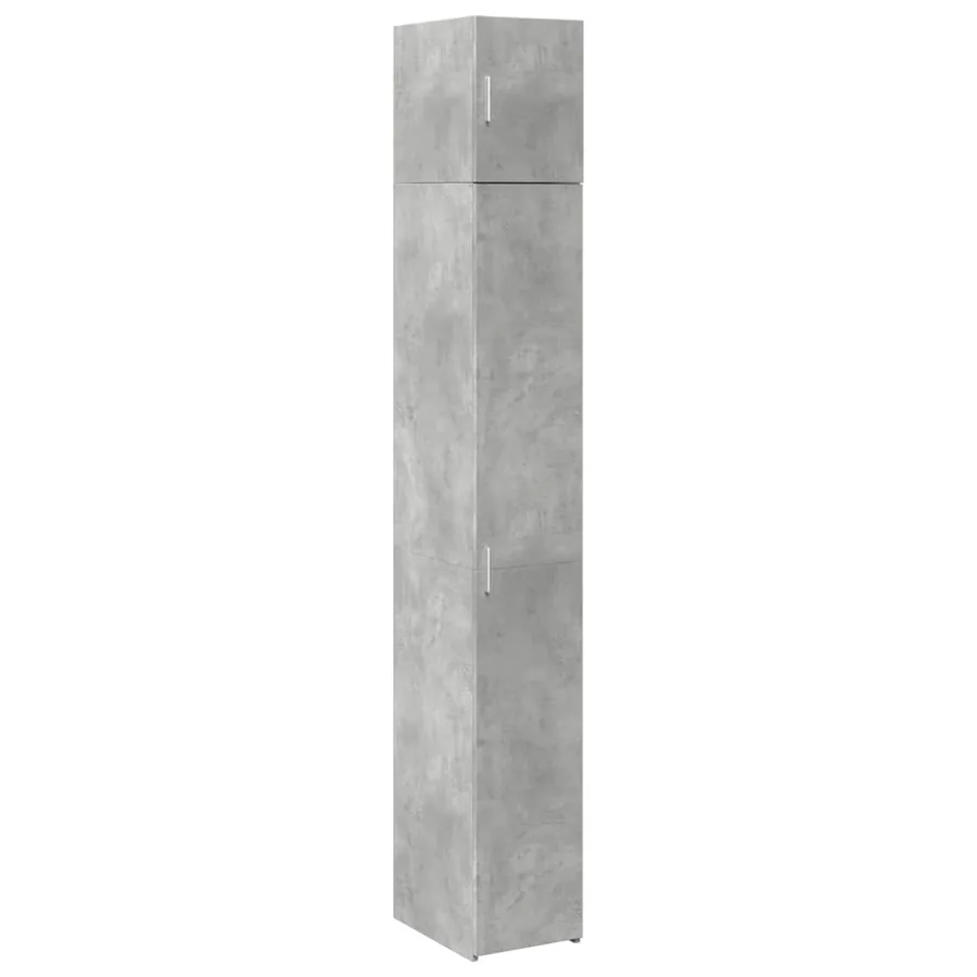 Armoire de rangement mince gris béton 30x42,5x225 cm - 2