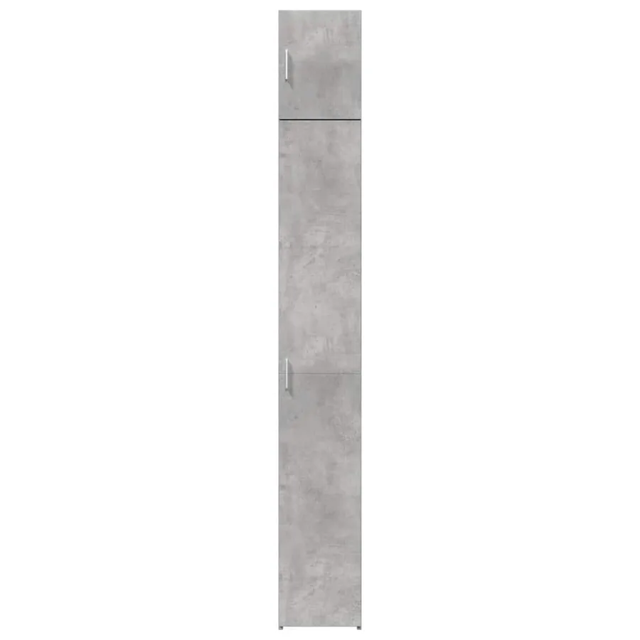 Armoire de rangement mince gris béton 30x42,5x225 cm - 4