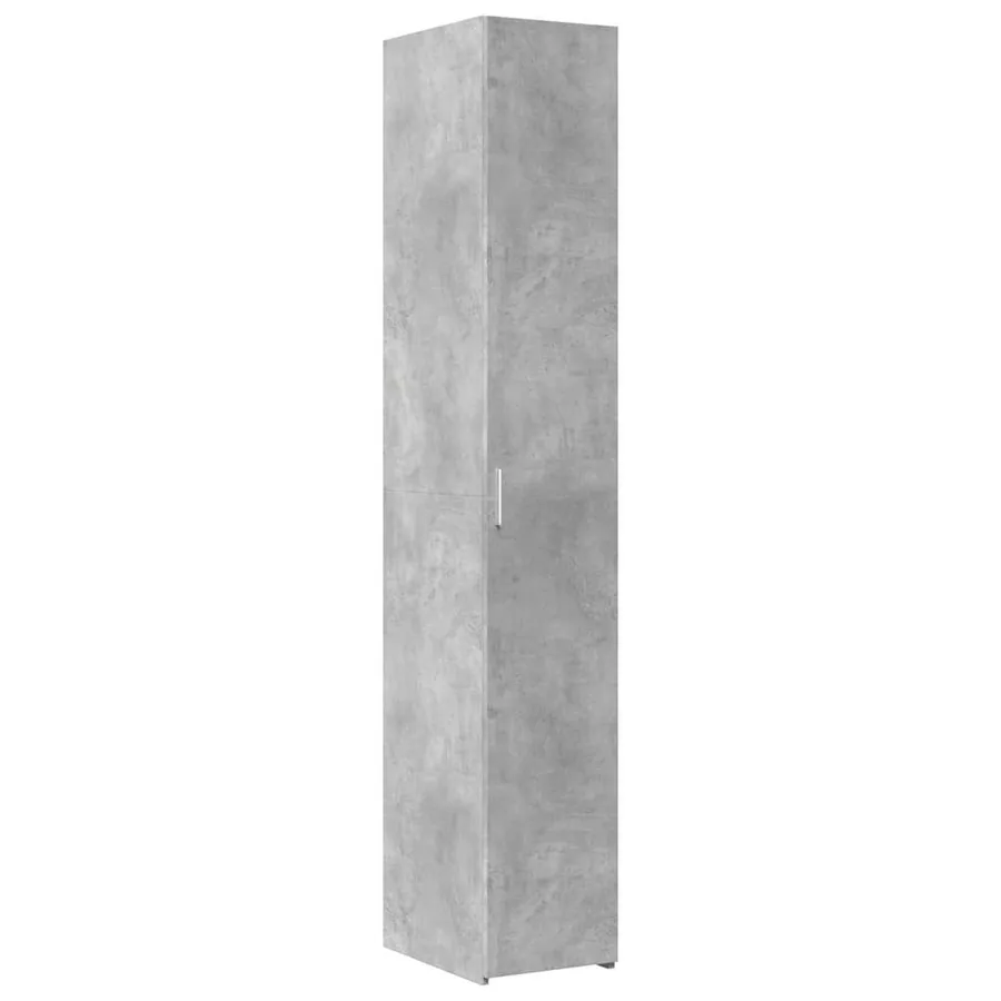 Armoire de rangement mince gris béton 30x42,5x225 cm - 6