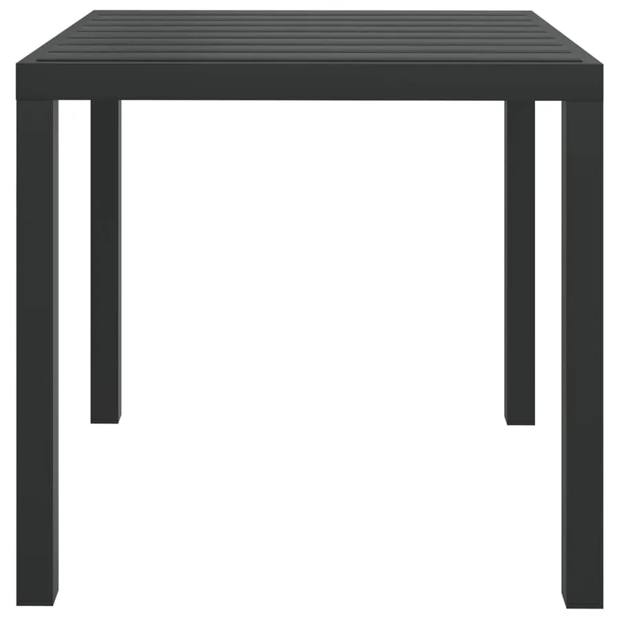 Ensemble à dîner de jardin avec coussins 3 pcs poly rotin noir - 12
