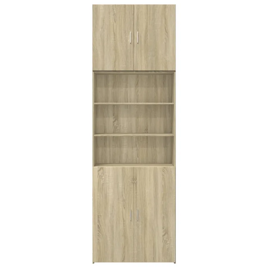 Buffet haut chêne sonoma 80x42,5x249 cm bois d'ingénierie - 5