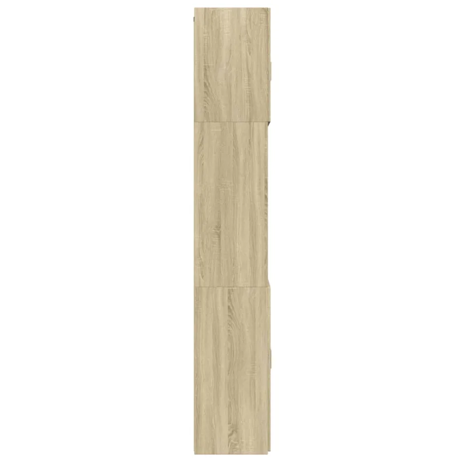 Buffet haut chêne sonoma 80x42,5x249 cm bois d'ingénierie - 7