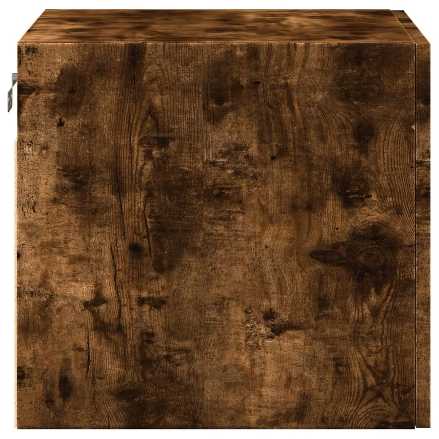 Armoire murale chêne fumé 45x42,5x40 cm bois d'ingénierie - 5