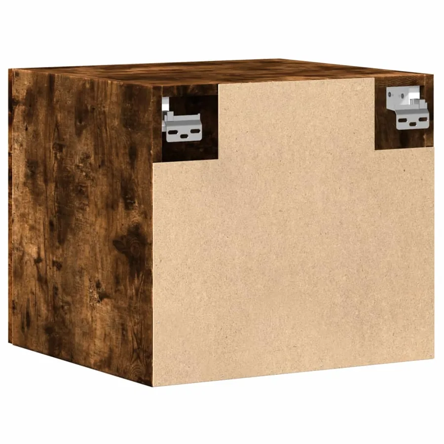 Armoire murale chêne fumé 45x42,5x40 cm bois d'ingénierie - 6