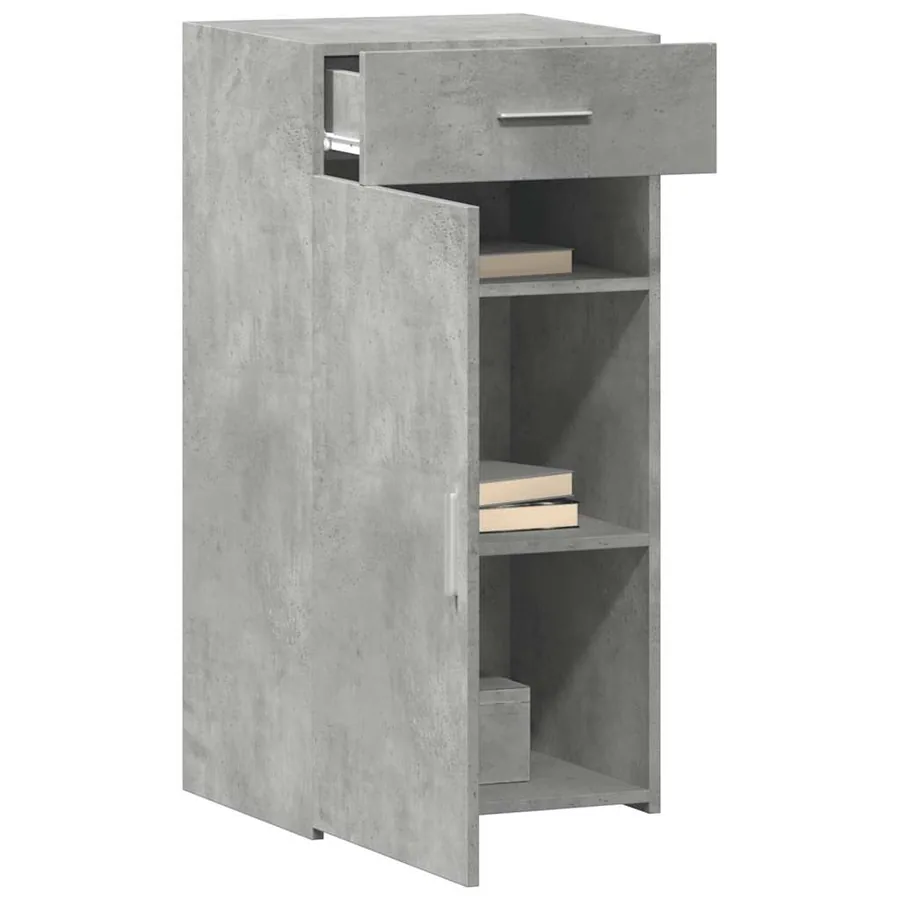 Buffet gris béton 45x42,5x93 cm bois d'ingénierie - 3