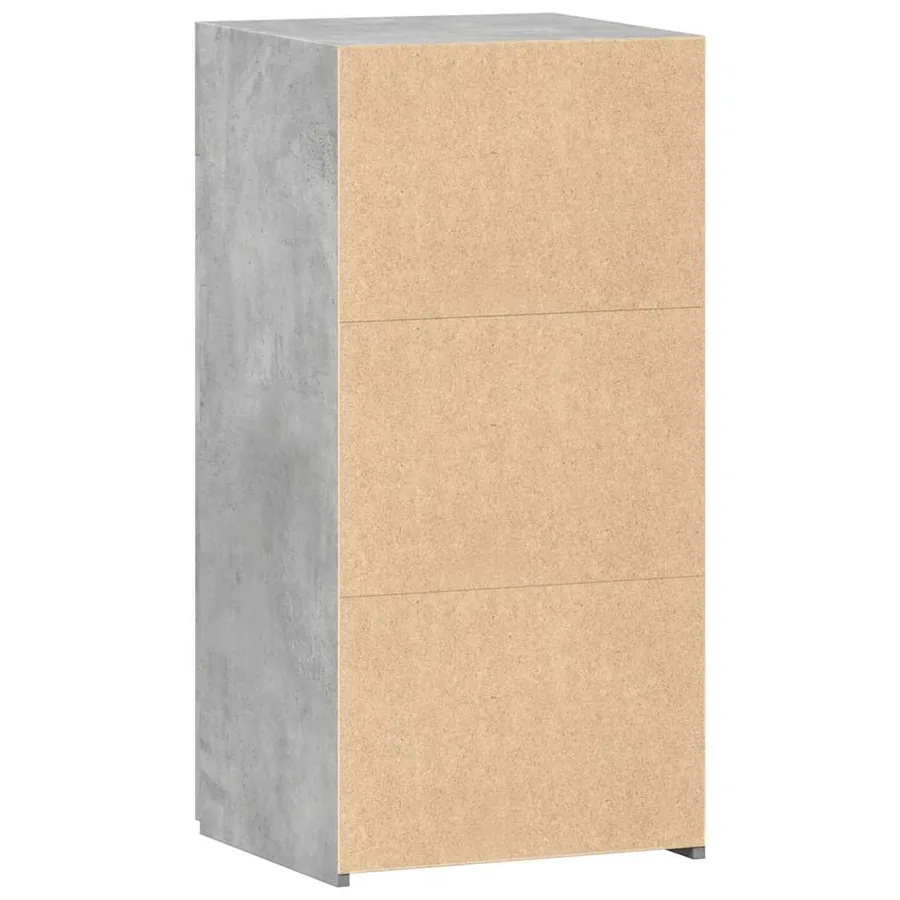 Buffet gris béton 45x42,5x93 cm bois d'ingénierie - 6