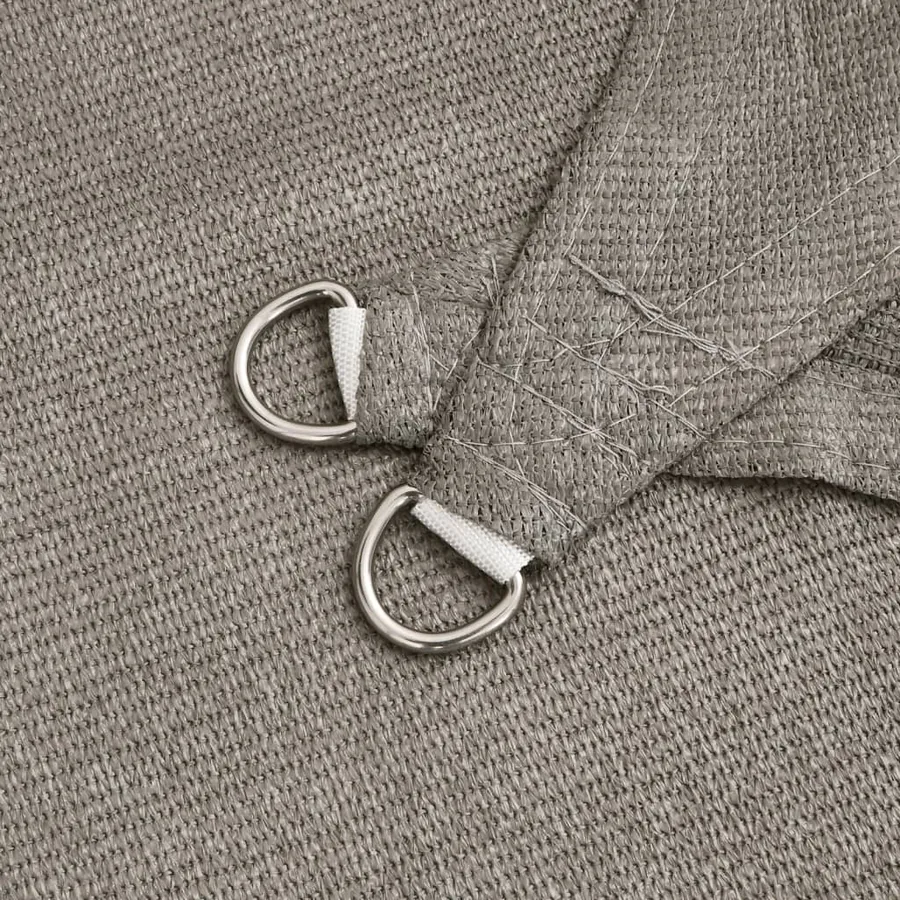 Voile d'ombrage 160 g/m² rectangulaire gris clair 2,5x3 m PEHD - 5