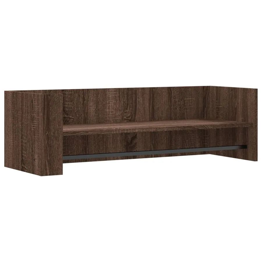 Étagère murale chêne marron 100x35x30,5 cm bois d'ingénierie - 2