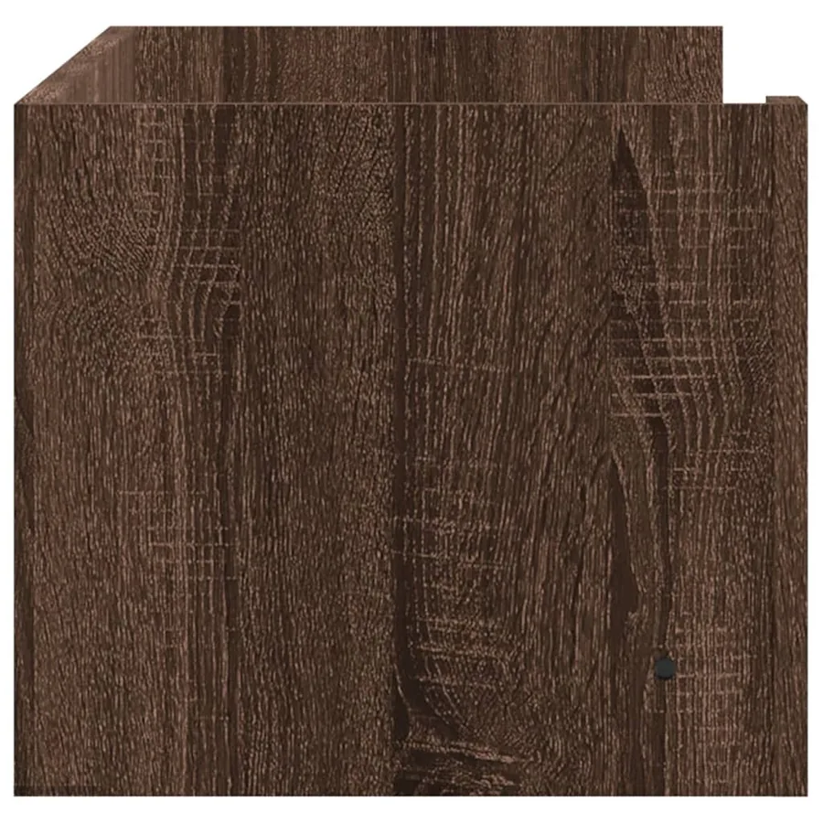 Étagère murale chêne marron 100x35x30,5 cm bois d'ingénierie - 5