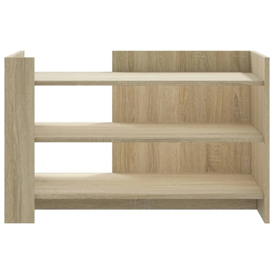 Table basse chêne sonoma 80x50x50 cm bois d'ingénierie - 4