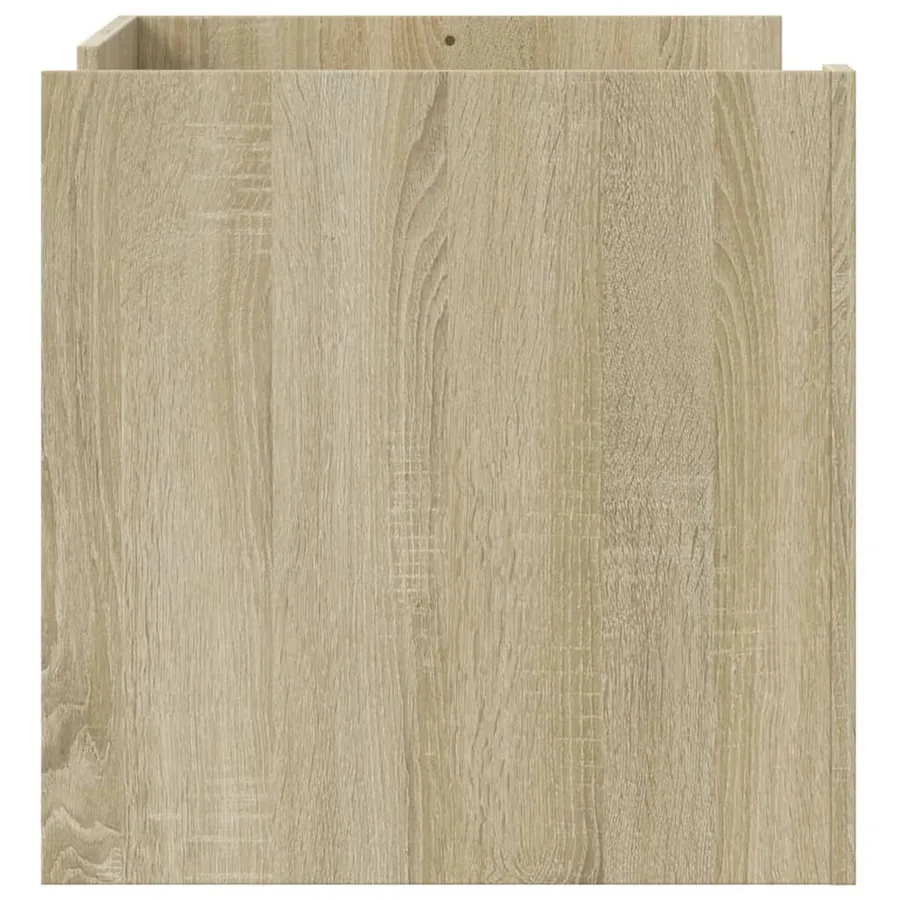 Table basse chêne sonoma 80x50x50 cm bois d'ingénierie - 5
