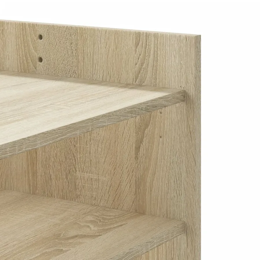 Table basse chêne sonoma 80x50x50 cm bois d'ingénierie - 8