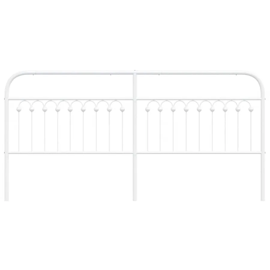 Tête de lit de remplacement métal blanc 193 cm - 4