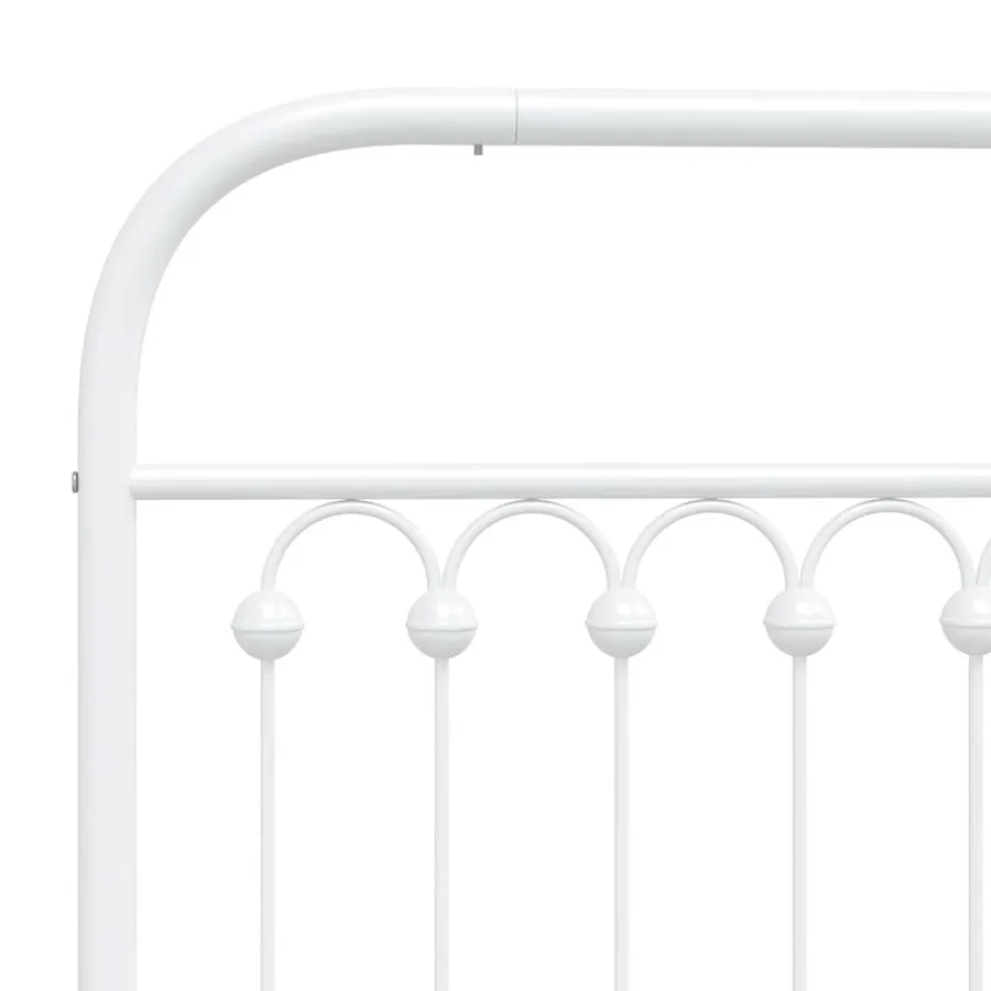 Tête de lit de remplacement métal blanc 193 cm - 5