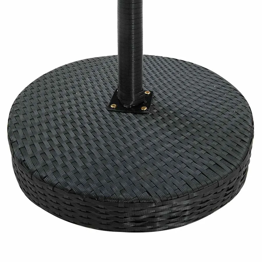 Ensemble de bar de jardin 3 pcs et coussins Résine tressée Noir - 5
