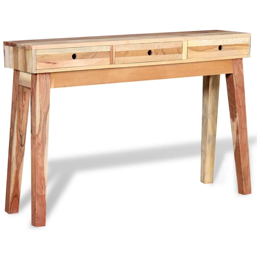 Table console Bois de récupération massif - 2