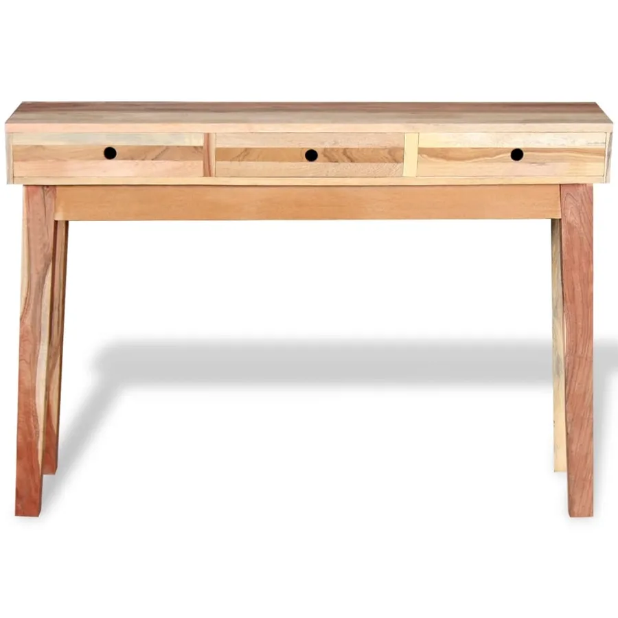 Table console Bois de récupération massif - 6
