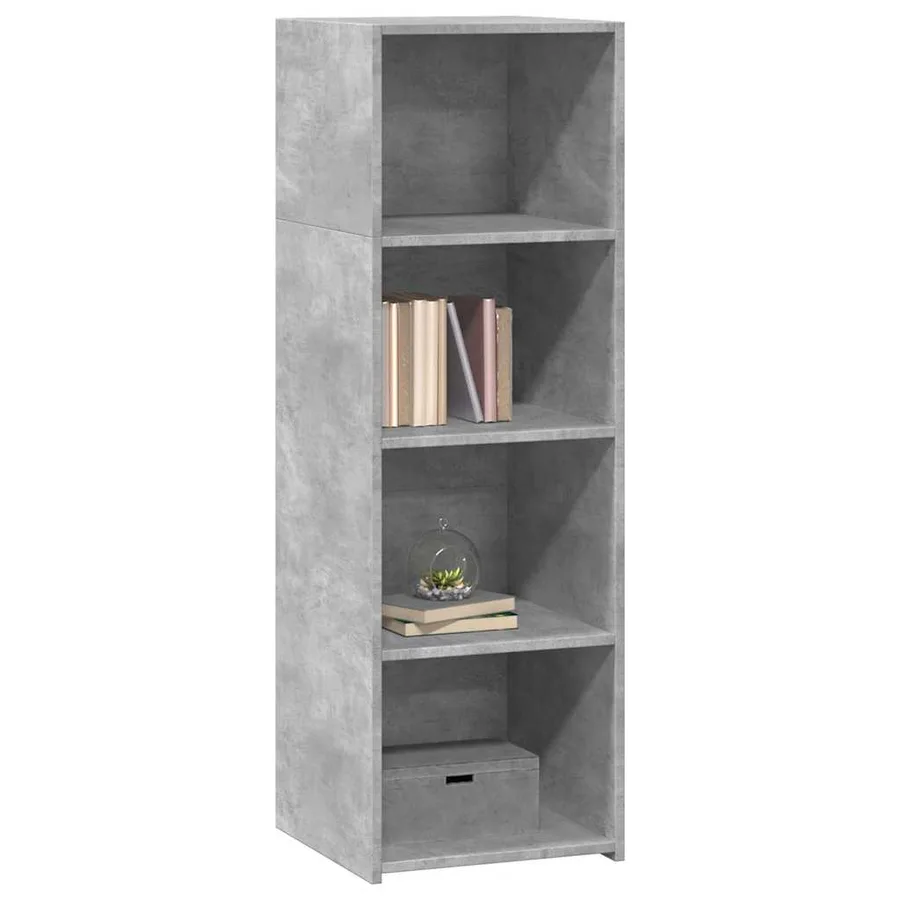 Buffet gris béton 40x41x124 cm bois d'ingénierie - 3