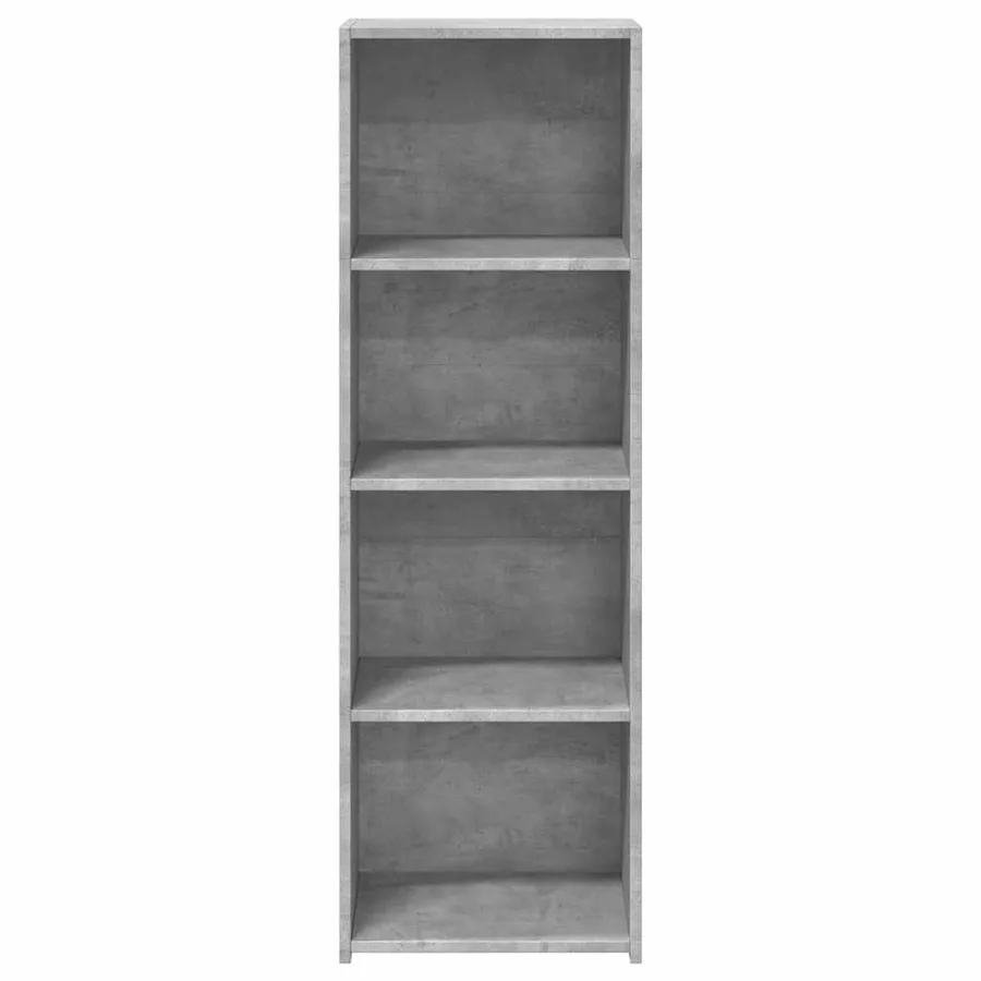Buffet gris béton 40x41x124 cm bois d'ingénierie - 4