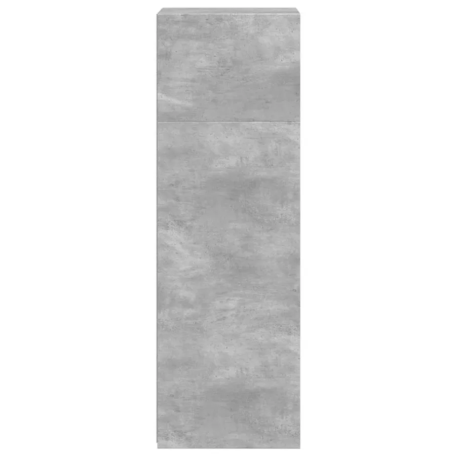 Buffet gris béton 40x41x124 cm bois d'ingénierie - 5