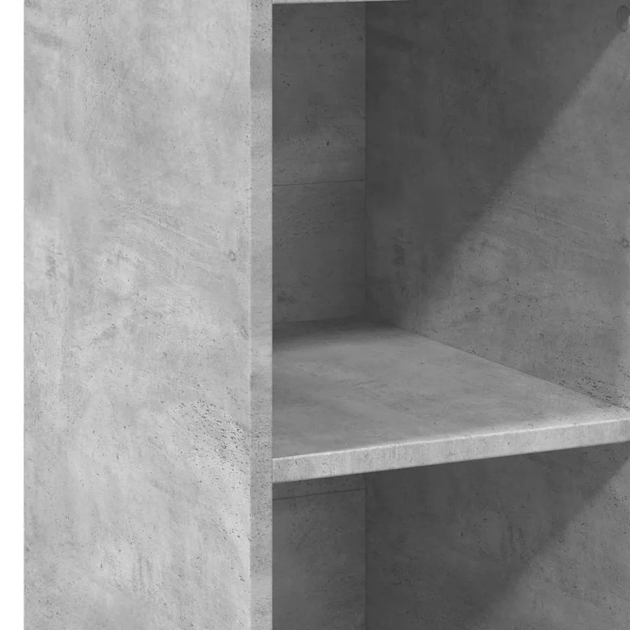 Buffet gris béton 40x41x124 cm bois d'ingénierie - 7