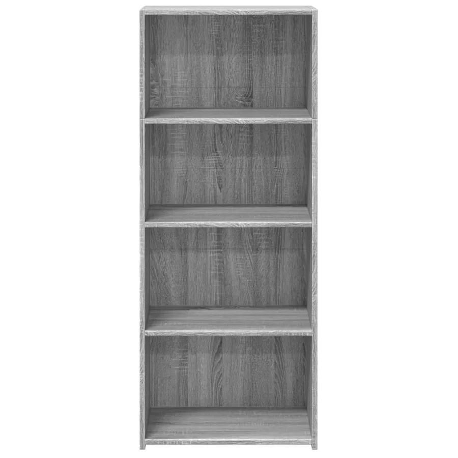 Buffet haut sonoma gris 50x41x124 cm bois d'ingénierie - 4
