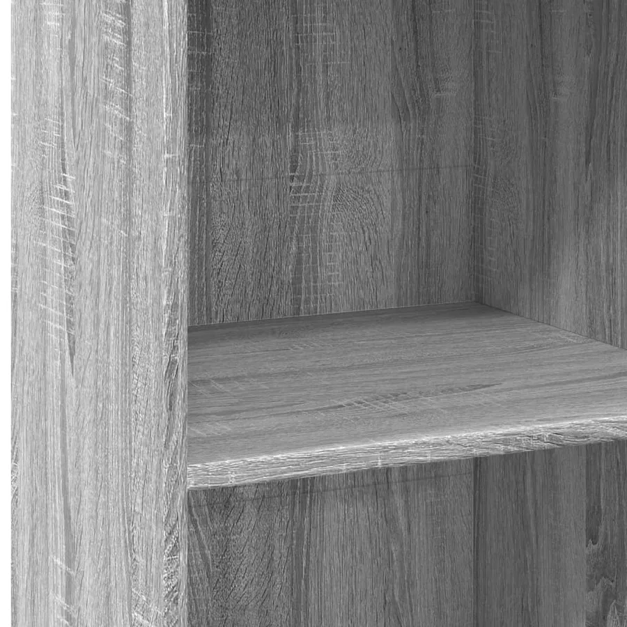 Buffet haut sonoma gris 50x41x124 cm bois d'ingénierie - 7