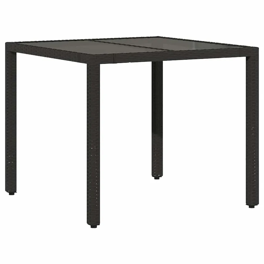 Ensemble de bistro de jardin 5 pcs coussins noir poly rotin - 4